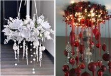 Cómo decorar con coronas navideñas colgantes